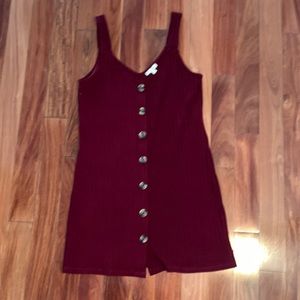 LA hearts burgundy dress